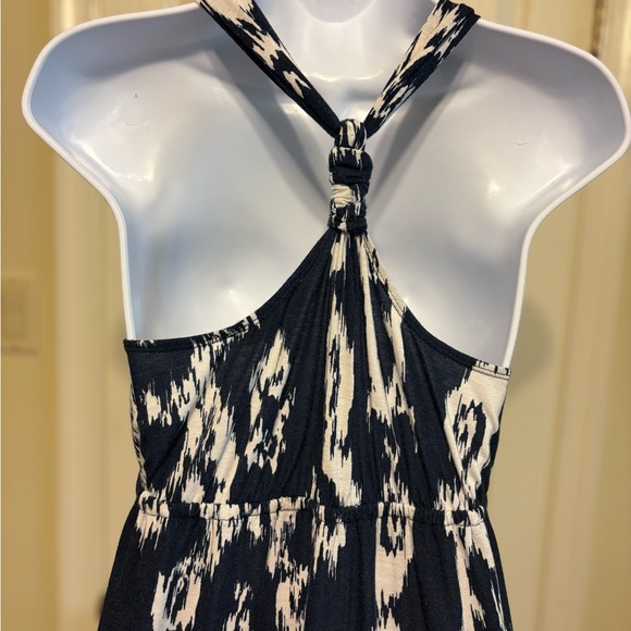 PINK ROSE Navy and White Halter Maxi Sundress, Size: M - Picture 5 of 9